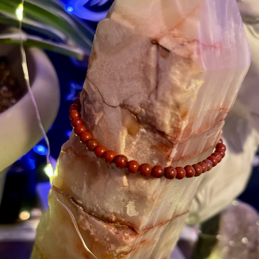 Red Jasper Gemstone Bracelet
